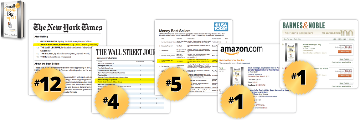 Small Message, Big Impact Hits Bestseller Lists: Image: Small Message, Big Impact Hits Bestseller Lists: