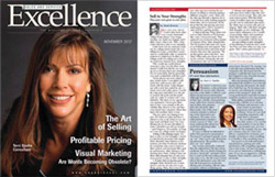 Image: Terri on the cover of Sales & Service Excellence Magazine, November 2012